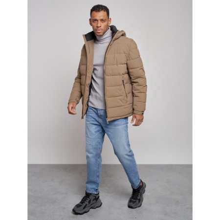 Sports male Winter, size 58, brown color-11
