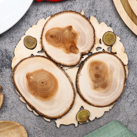 Hot "owl" stand, d = 15 cm, juniper-1