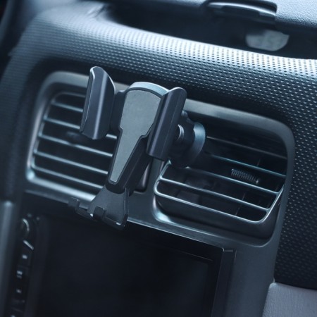 Cartage phone holder to a deflector, self-loading capture 6-9.5 cm, black