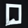 Photo frame "square with birds", white