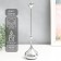 Summary metal per 1 candle "drop of water - bottom" silver 8.5x8.5x31 cm