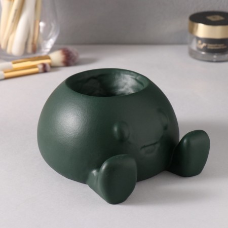 Interior item "Ball with eyes" 7*12cm emerald-2