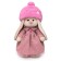 Soft toy "Bunny mi in a dress and a fur hat", 25 cm
