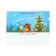 Laminated horizontal “animals near the Christmas tree”, L 40 x 31 x 11.5 cm, New Year