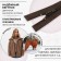 Lightning "Spiral", No. 5, detachable, automatic lock, 80 cm, brown color