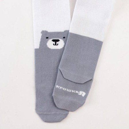 Pantyhose crumb I am "Bear", white, height 86-92 cm-3