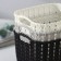 Storage basket with handles "Weaving", plastic, 12 × 8.5 × 8 cm, color mix