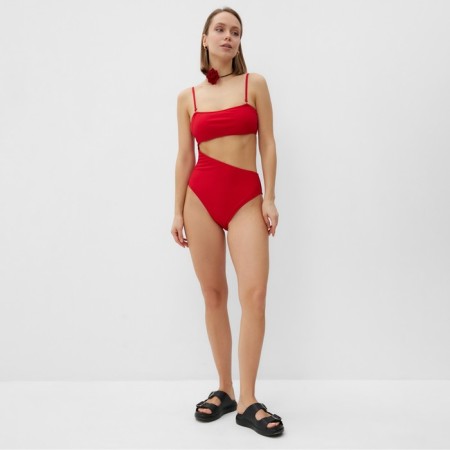 Swimsuit Assed female minku color red, size 44-1