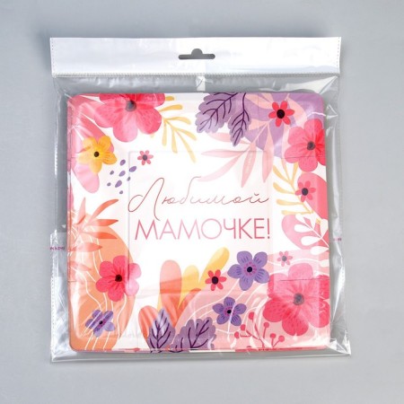 A disposable plate plate square paper "beloved mommy", 21 cm-4