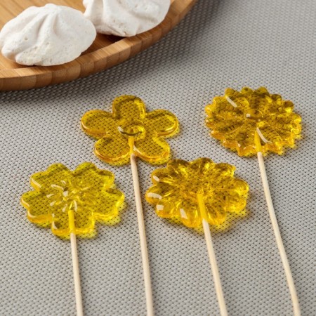 Silicone Mold for candies and chocolate "Flowers", 5 cm flower, color transparent-1