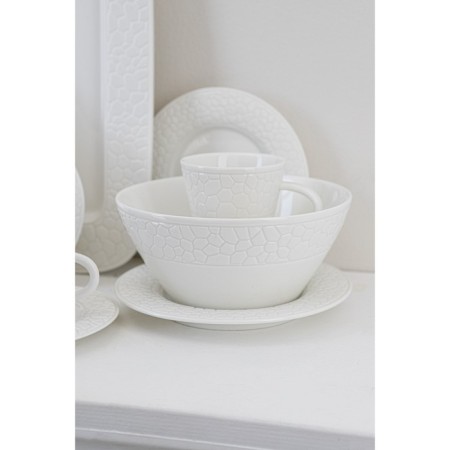 Porcelain salad Magistro Rodos, 1.4 l, 20 × 9 cm, white color-6