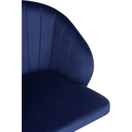 Computer chair Plastic/velor, black/blue 59x60x78 cm-7