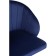 Computer chair Plastic/velor, black/blue 59x60x78 cm