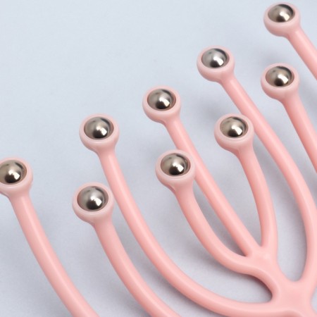 Universal massage, 10 magnetic balls, 20 × 10 × 3 cm, pink color-3