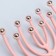 Universal massage, 10 magnetic balls, 20 × 10 × 3 cm, pink color