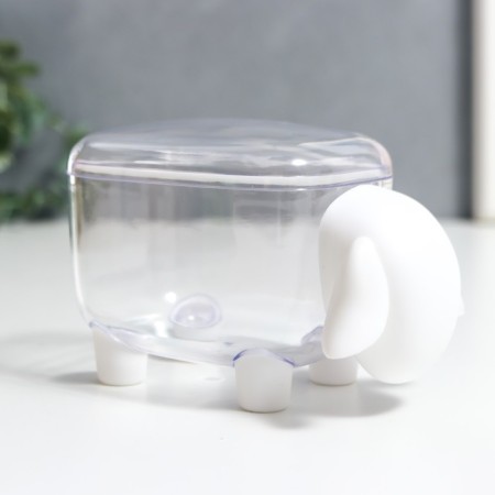 Casket Plastic "Sheep White" 8.5x8x13 cm-2