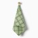 35x60cm Scottish towel green 758-1p, waffle, 120 g/m, HL100%