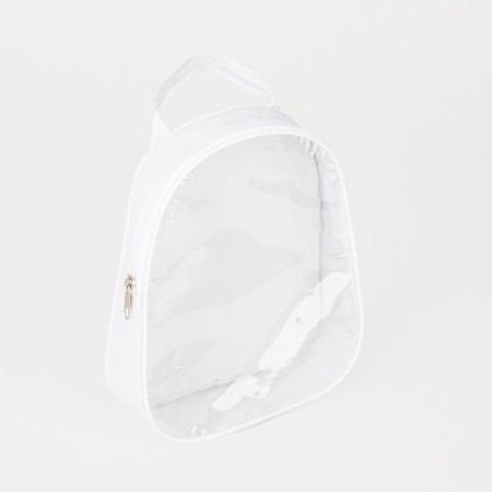 Cosmetic bag with a lightning, with a pen, white color-1