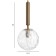 Bayerlux lamp "Javier" E14 40W gold-pro-transparent 15x15x35-185 cm
