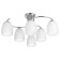 August chandelier 6X27 40W chrome 58x58x25 cm Bayerlux
