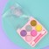 Children's shadows for the eyelids with an applicator, 6 colors
