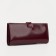 Women's wallet on the button, burgundy color