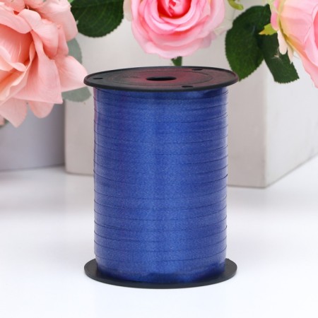Tape for decor and gifts, dark blue, 0.5 cm x 250 m