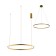Suspension "Thor", size 80x80x150 cm, 50W, LED, 3000K