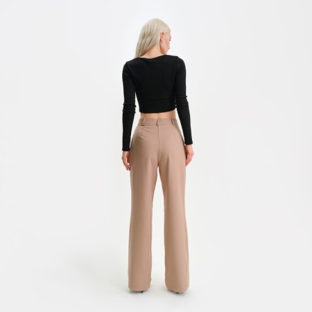 Women's straight pants MIST R.48, beige-2