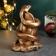 Figure "Snake on Stone" aged bronze, 9x7x5cm