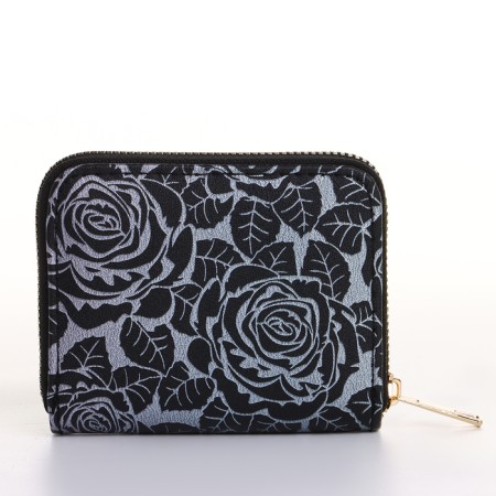 Women's wallet with lightning, black color-2