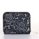 Women's wallet with lightning, black color