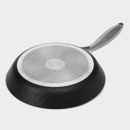Pan Magistro Rock Stone, D = 24 cm, h = 4.5 cm, anti -stick coating, induction, black color-5