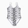Swimsuit Compiled female minku with print, size 46