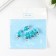 Suspension decorative for creativity glass "drop" glows in the dark 1.9x1.4cm set of 5 pcs