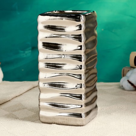 Kashpo - VAZ "Kina" silver, 9x9x20cm-1