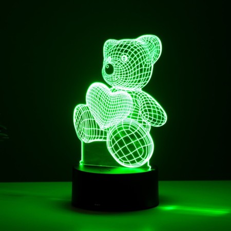 Touchscreen lamp "Mishutka" LED 7 colors USB/from Black Black Black Risalux-4