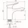 Sink mixer "RMS" SL120-001F, single-leaf, cartridge 40 mm, zinc, chrome