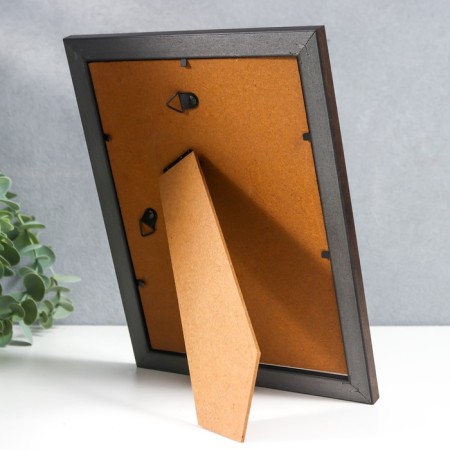 Plastic photo frame "Emma" 15x20 cm, brown-3