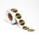 Stickers in a roll for flowers and gifts "Quality 100%", 4 x 4 cm