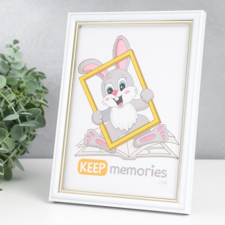 Photo frame plastic "Aron" 15x21 cm, white-2