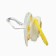 Nipple - orthodontic dummy "flowers", +6 months, yellow color
