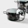 Set of pan Magia, 2 l, 3 l, 4 l, glass cover, induction, black