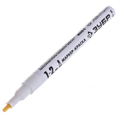 Marker-painting bison professional 06326-8, round, white, 1 mm-6