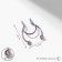 Nose piercing (fake for septum) "semicircle", color