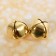 Bells for needlework, set 2 pcs., Size 1 pc. - 3.5 cm, gold color