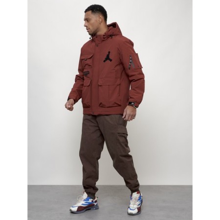 Sports male jacket, size 58, burgundy color-11