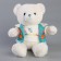 Soft toy "Little Friend", Bear in a blue jacket
