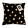 Decorative Ethel Pillow "Black Polka", 40x40 cm, velor, 100% p/e