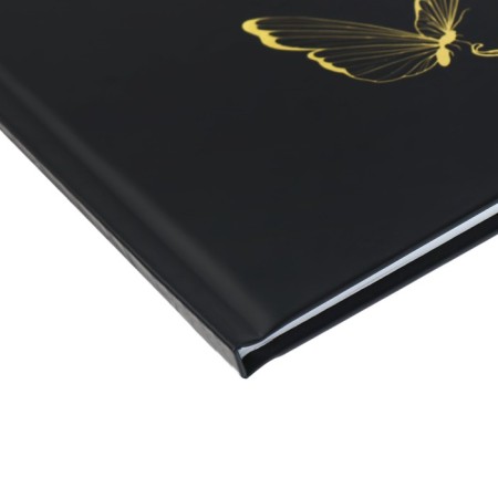 Universal diary for grades 1-11, "butterflies. Golden foil", solid cover 7BC, matte lamination, foil embossing, 40 sheets-3